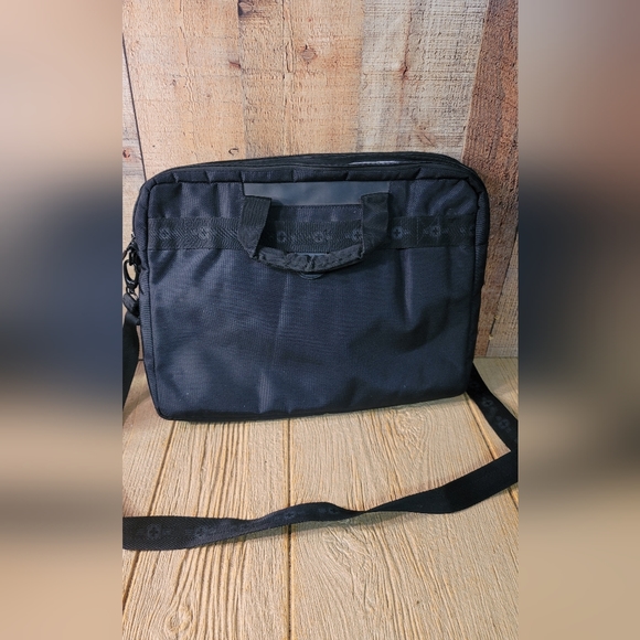 Swiss Gear By Wenger Laptop Shoulder Strap Messenger Bag Black 17.5 x 13.5 Inch, - Picture 2 of 11